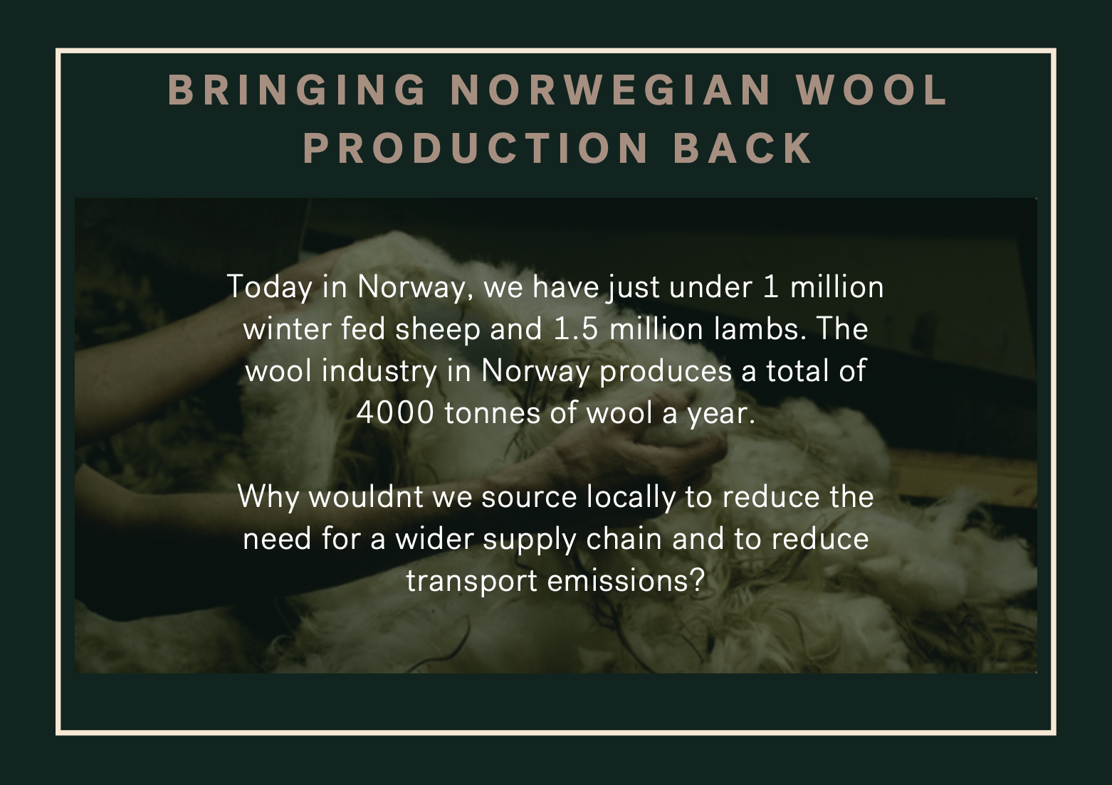 infographic on how flokk use norwegian wool in their fabric production to create sustainable office furniture