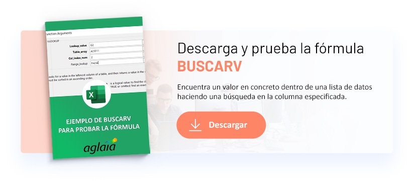 Cómo usar la función BUSCARV en Excel | Aglaia Consulting