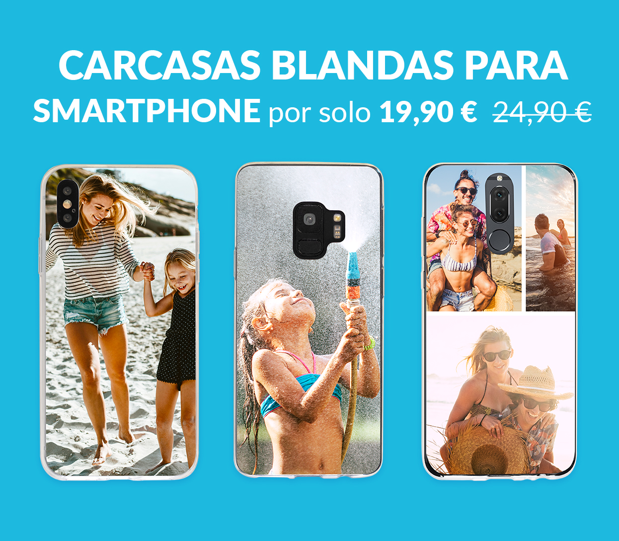 Carcasas blandas para smartphone por solo 19,90 € en lugar de 24,90 €