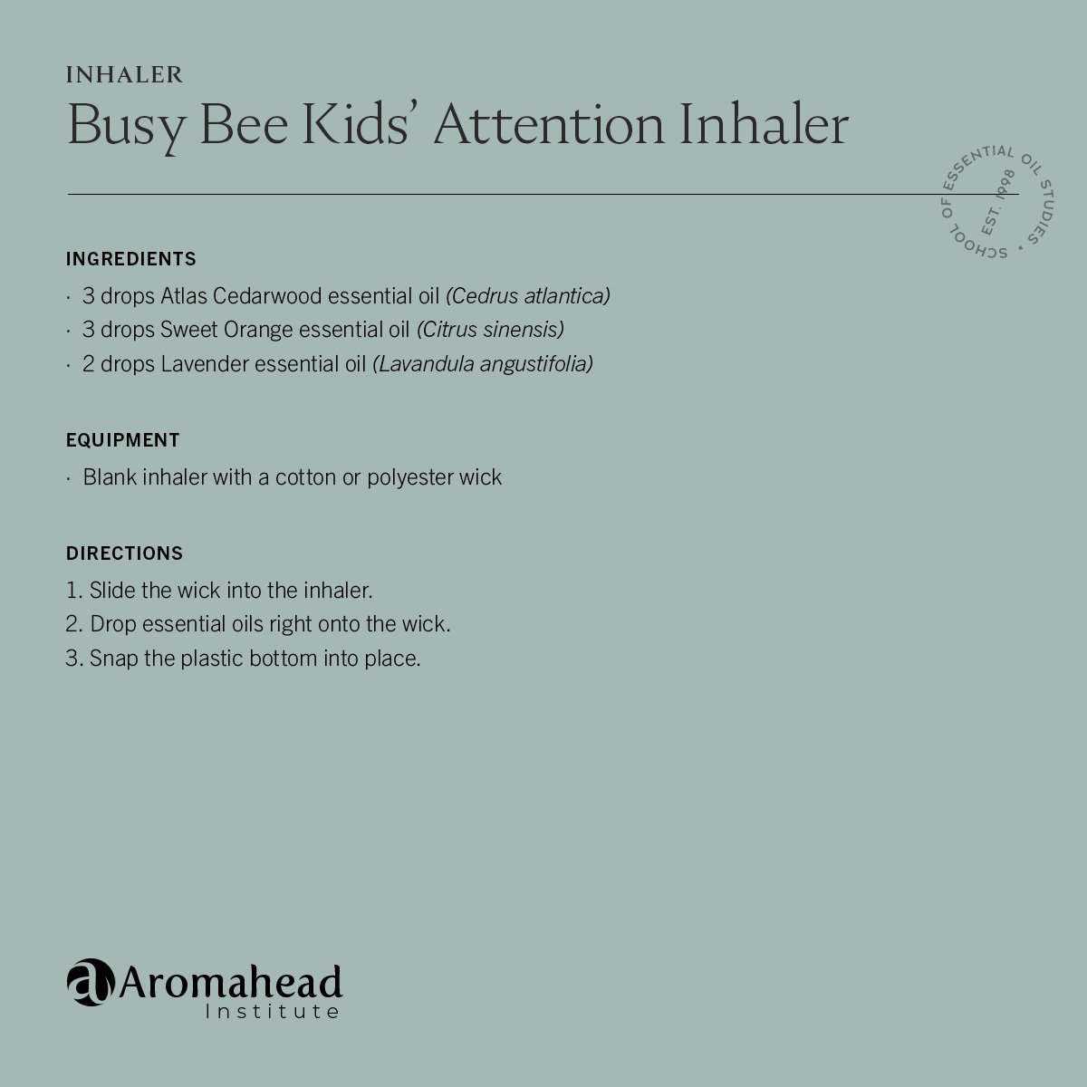 Busy Bee Kids’ Attention Inhaler