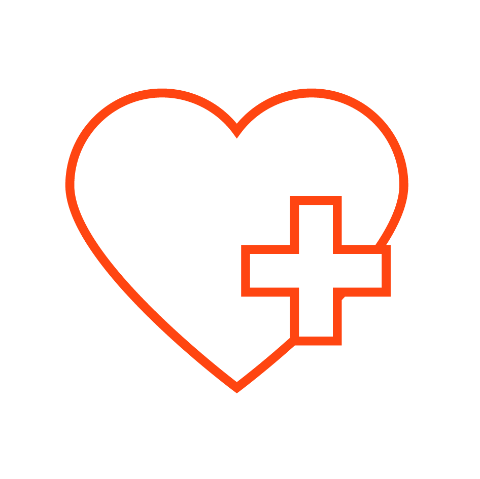 Industries-Health care & Social assistance-Orange-Outline