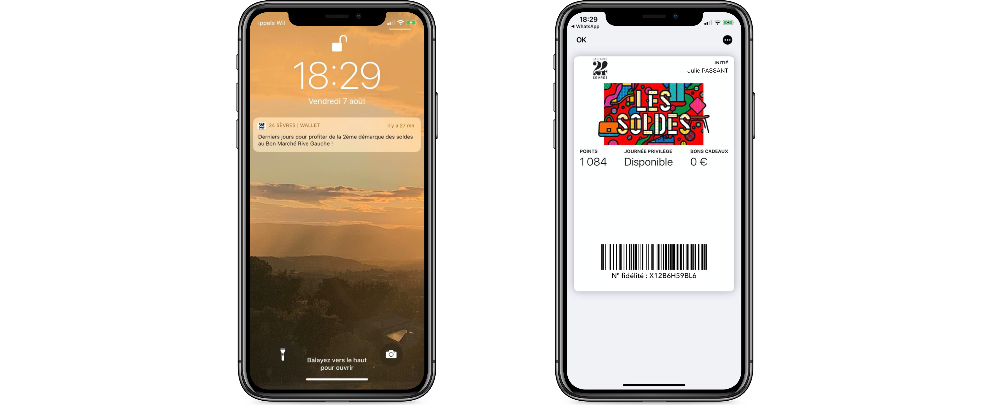 Le Bon Marché - Wallet mobile soldes dété 2020