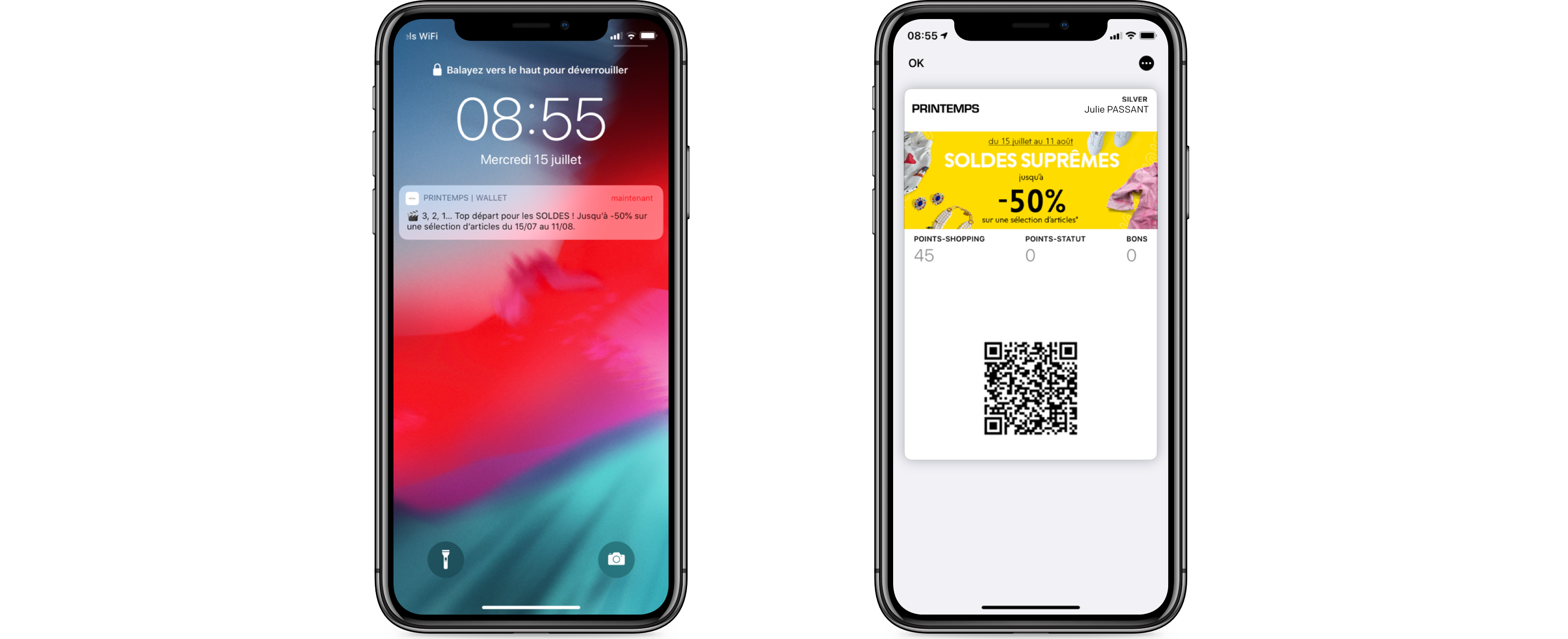 Printemps - Wallet mobile soldes dété 2020