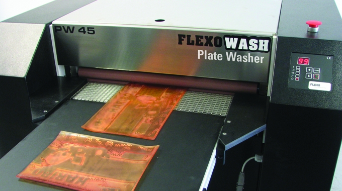 Flexo Wash plate washing unit