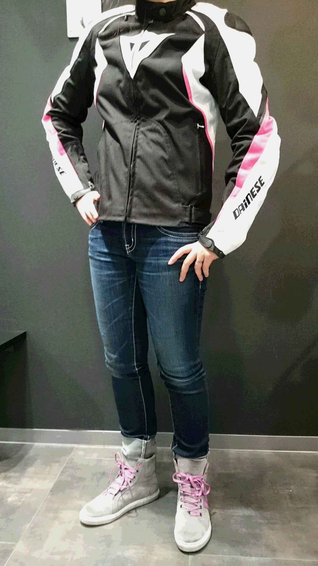 Dainese バイクジャケット ホワイト/ブラック　レディース RACING 5 - WOMEN'S LEATHER MOTORCYCLE JACKET | BLACK/WHITE
