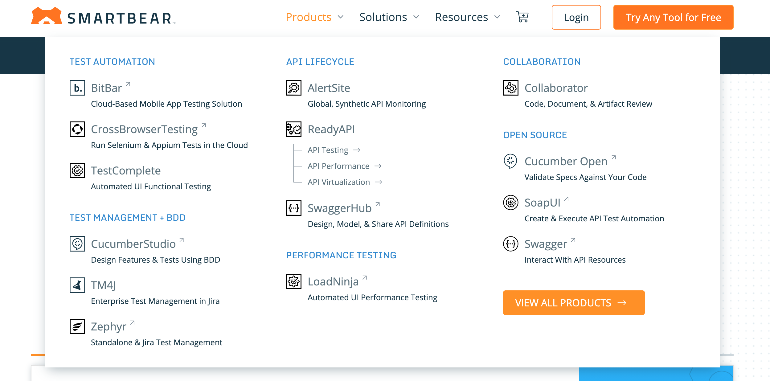 Smartbear product offerings