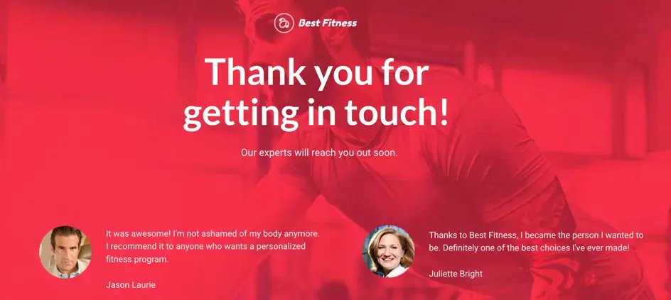 best contact us page examples best fitness