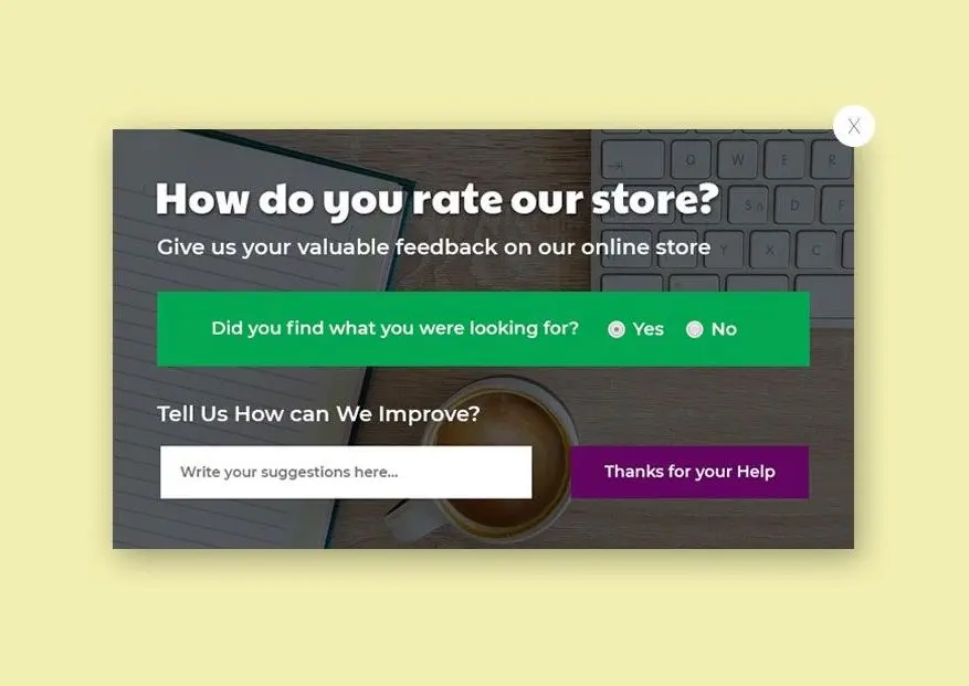 customer feedback examples website