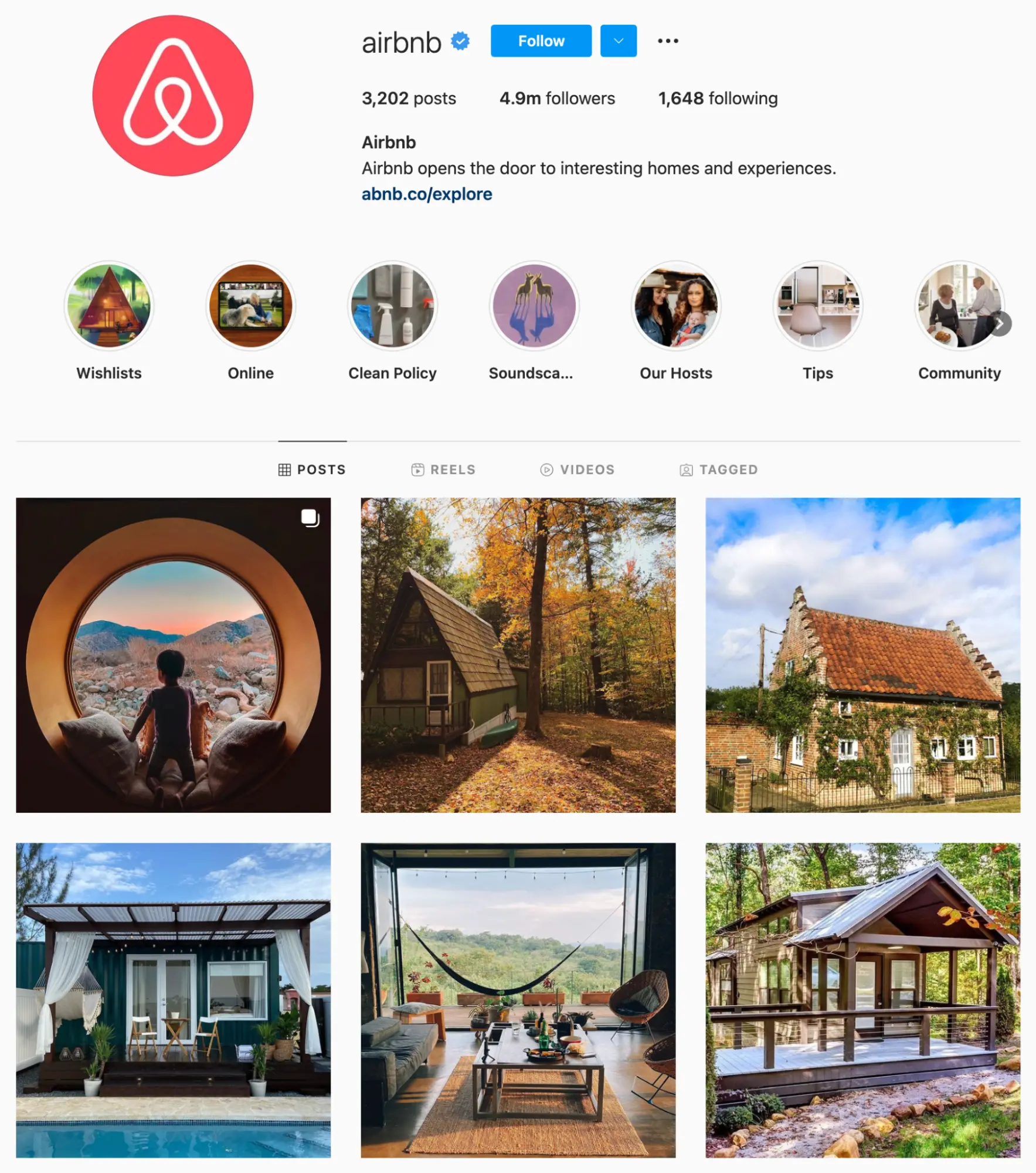 digital storytelling airbnb instagram