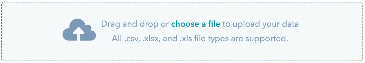 Hubspot choose a file