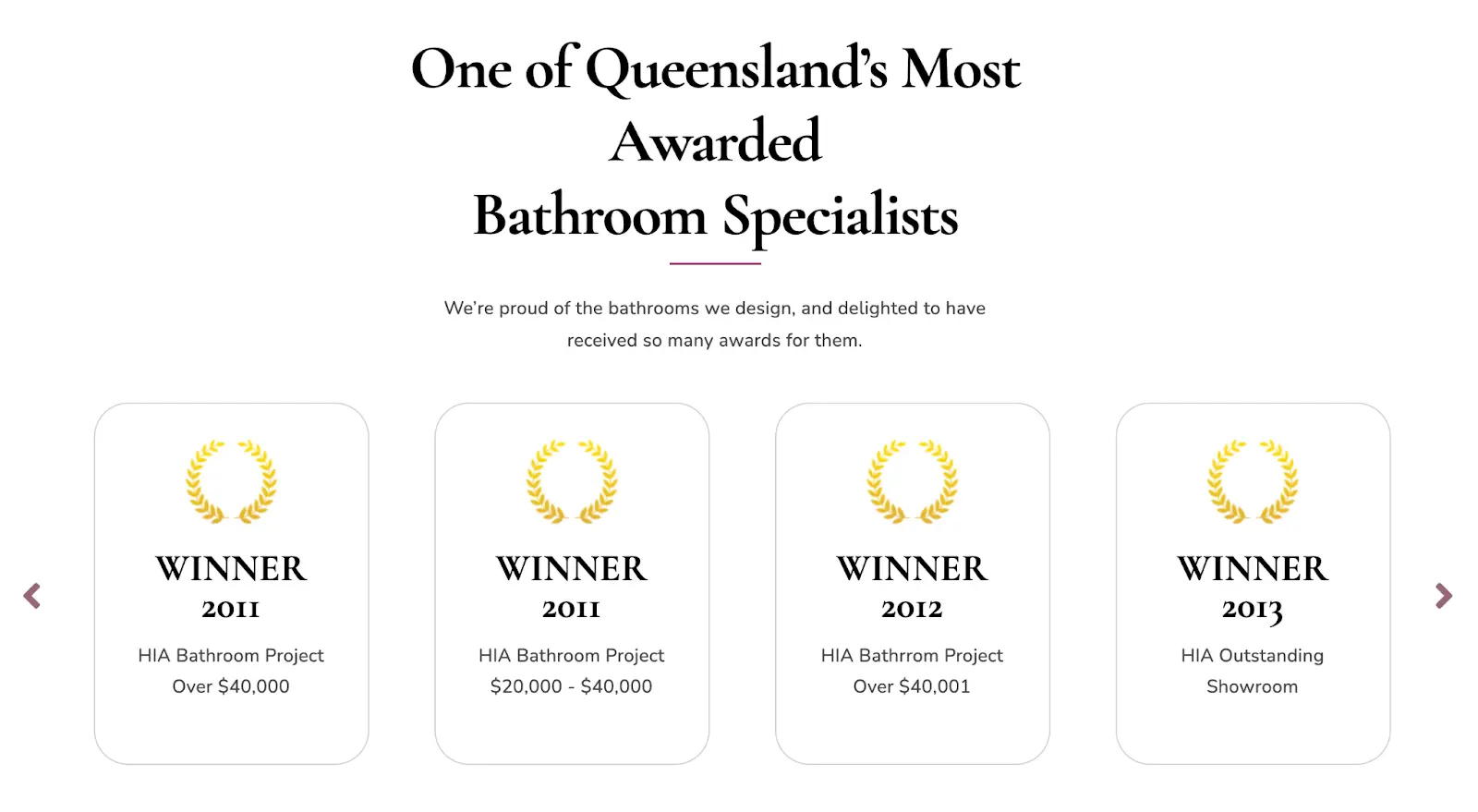 All Bathroom Gear Awards