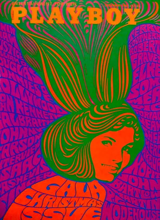 psychedelic design playboy cover
