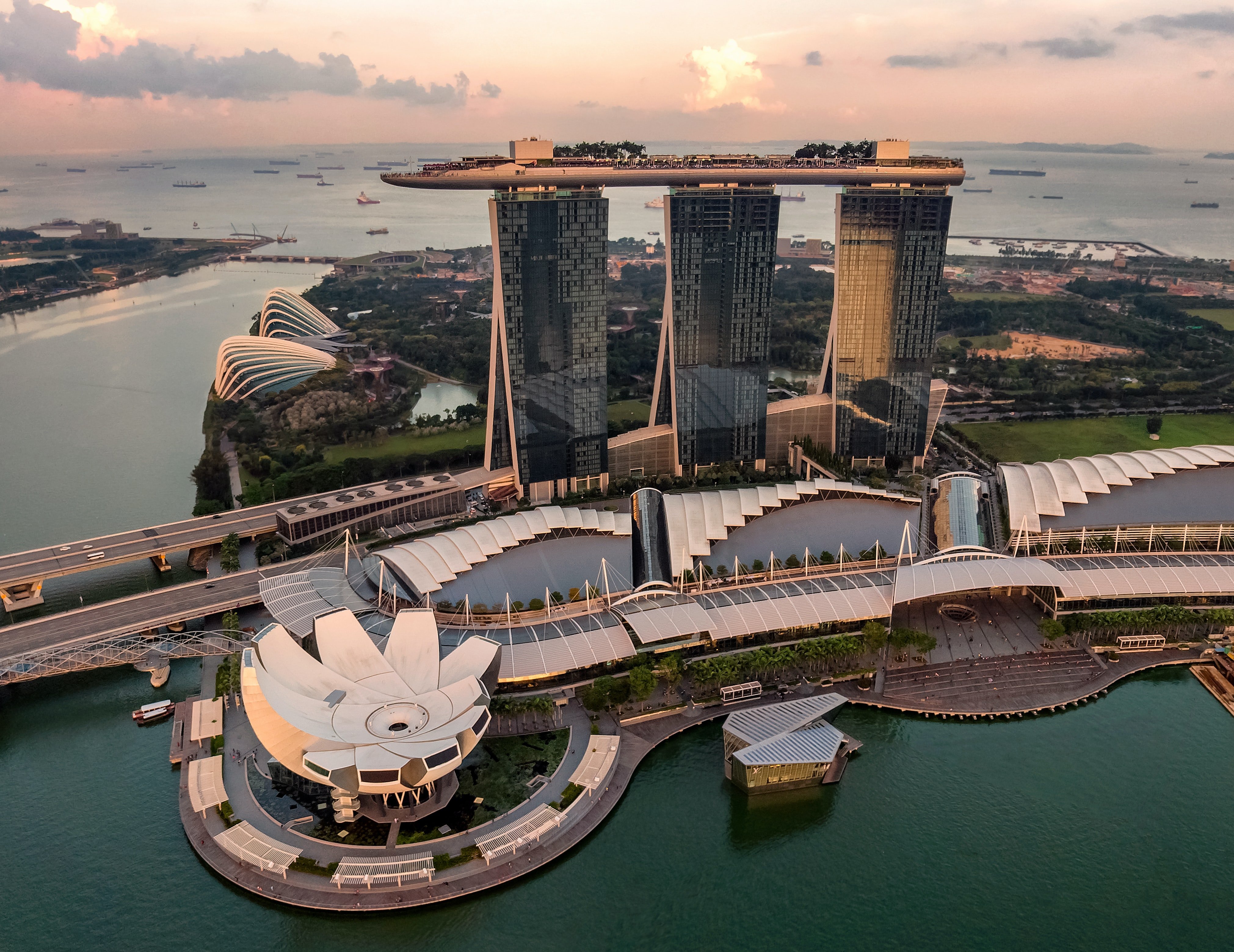 Singapore overview from the sky