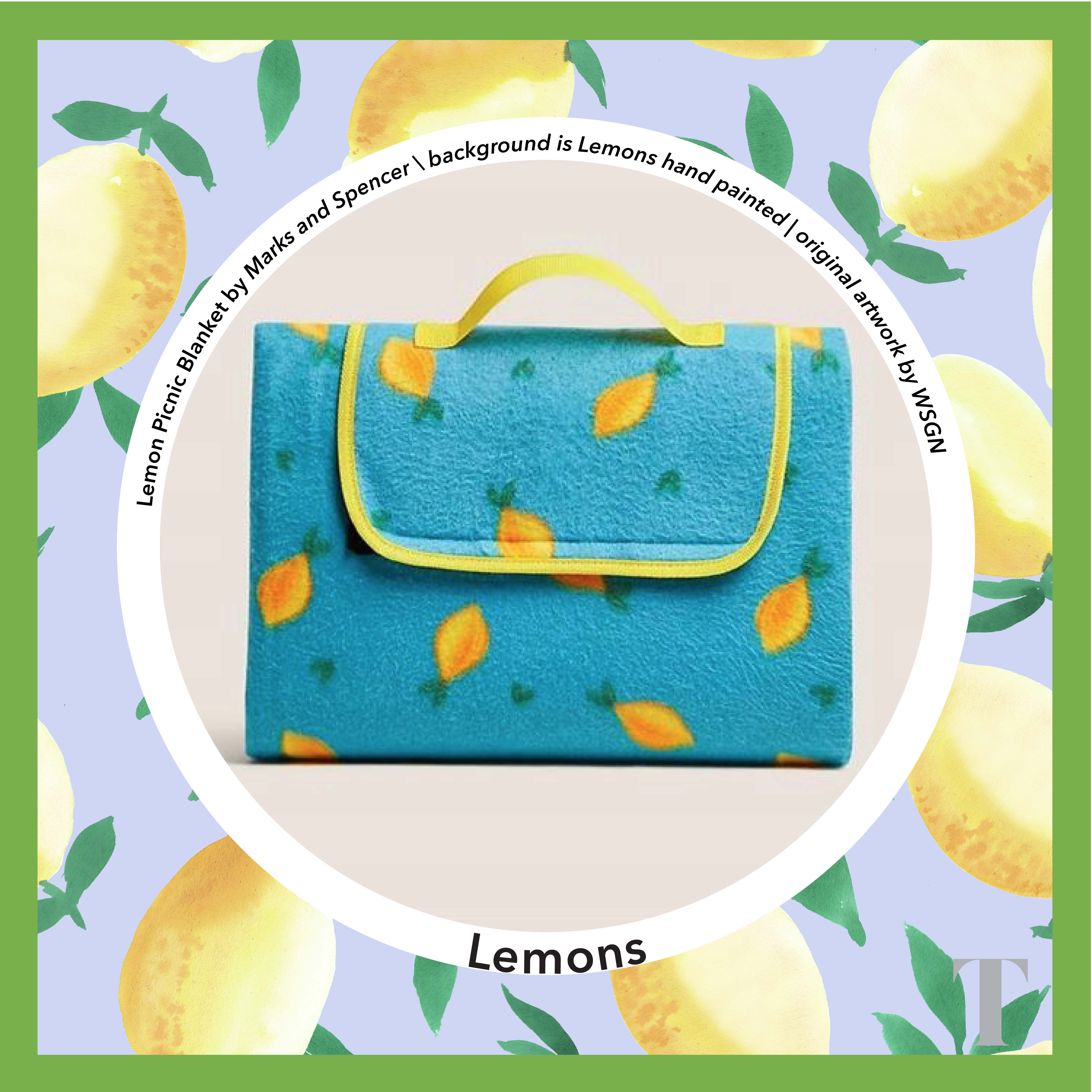 Lemon Picnic Blanket Product