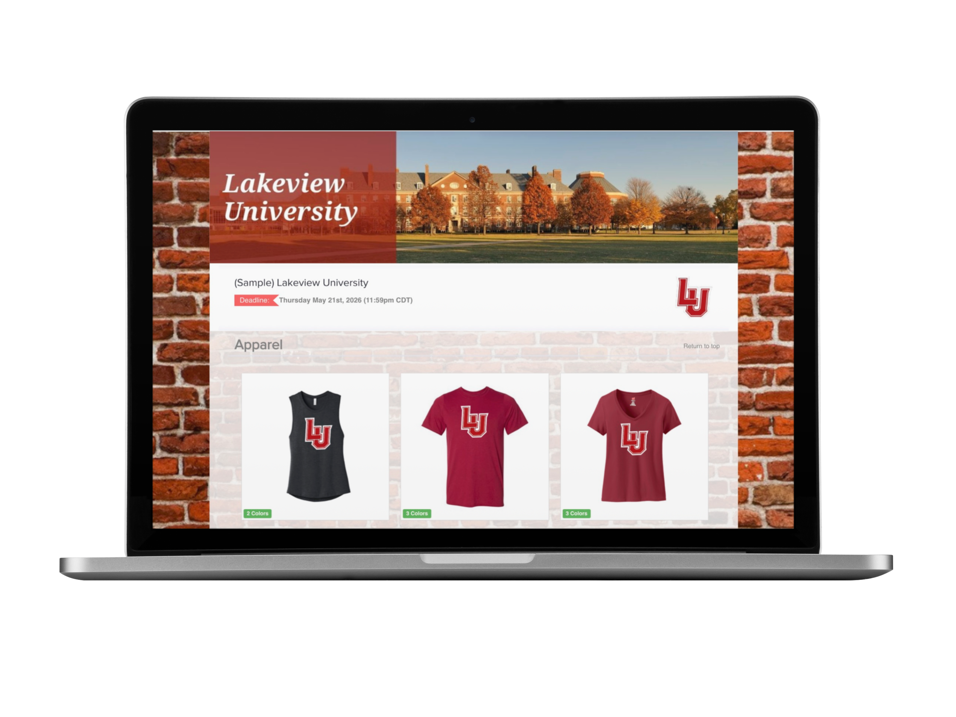 OMG Online Sample Store Lakeview University