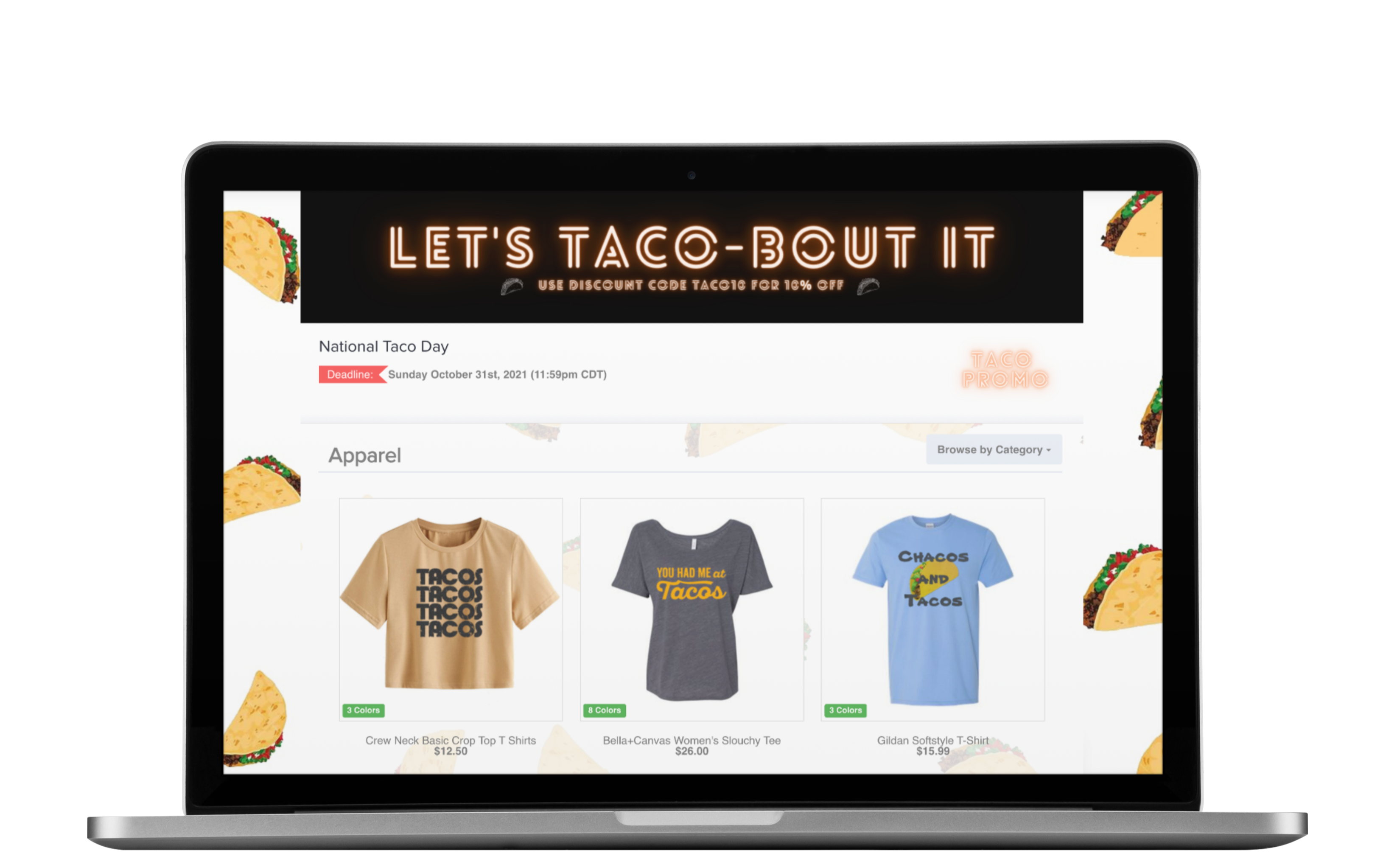 taco day online store omg