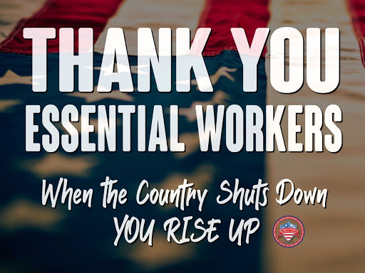 Thank You Essential Workers Sign US Safety Products