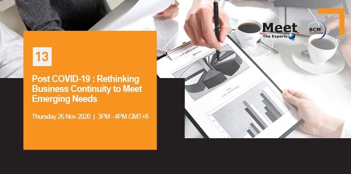 MTE Webinar 2020 #13 26 Nov 2020 Post COVID-19: Rethinking Business Continuity to Meet Emerging Needs