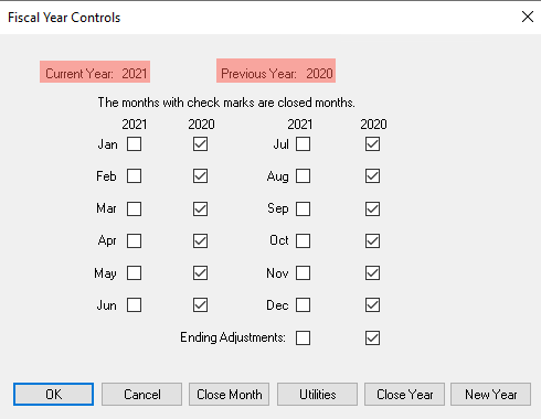 Preparing EBMS for the New Year