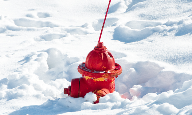 winter hydrant