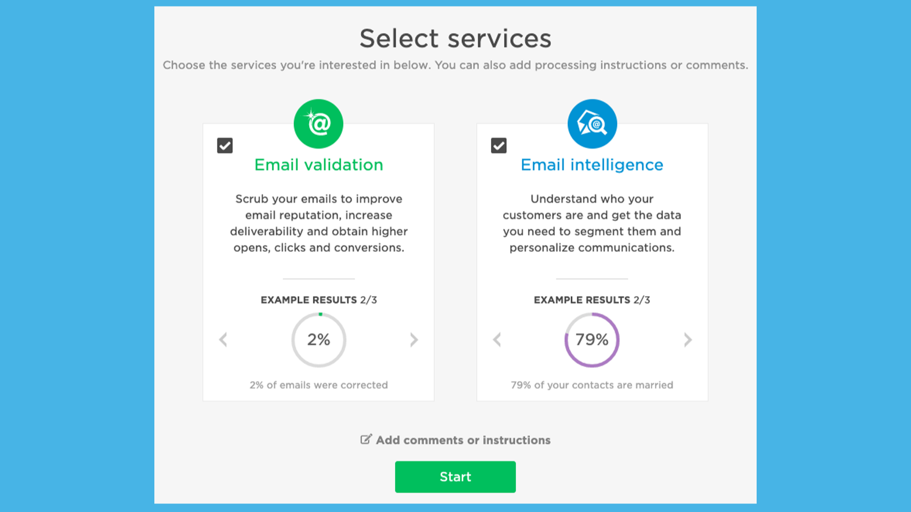 Run Validation, Intelligence or both!