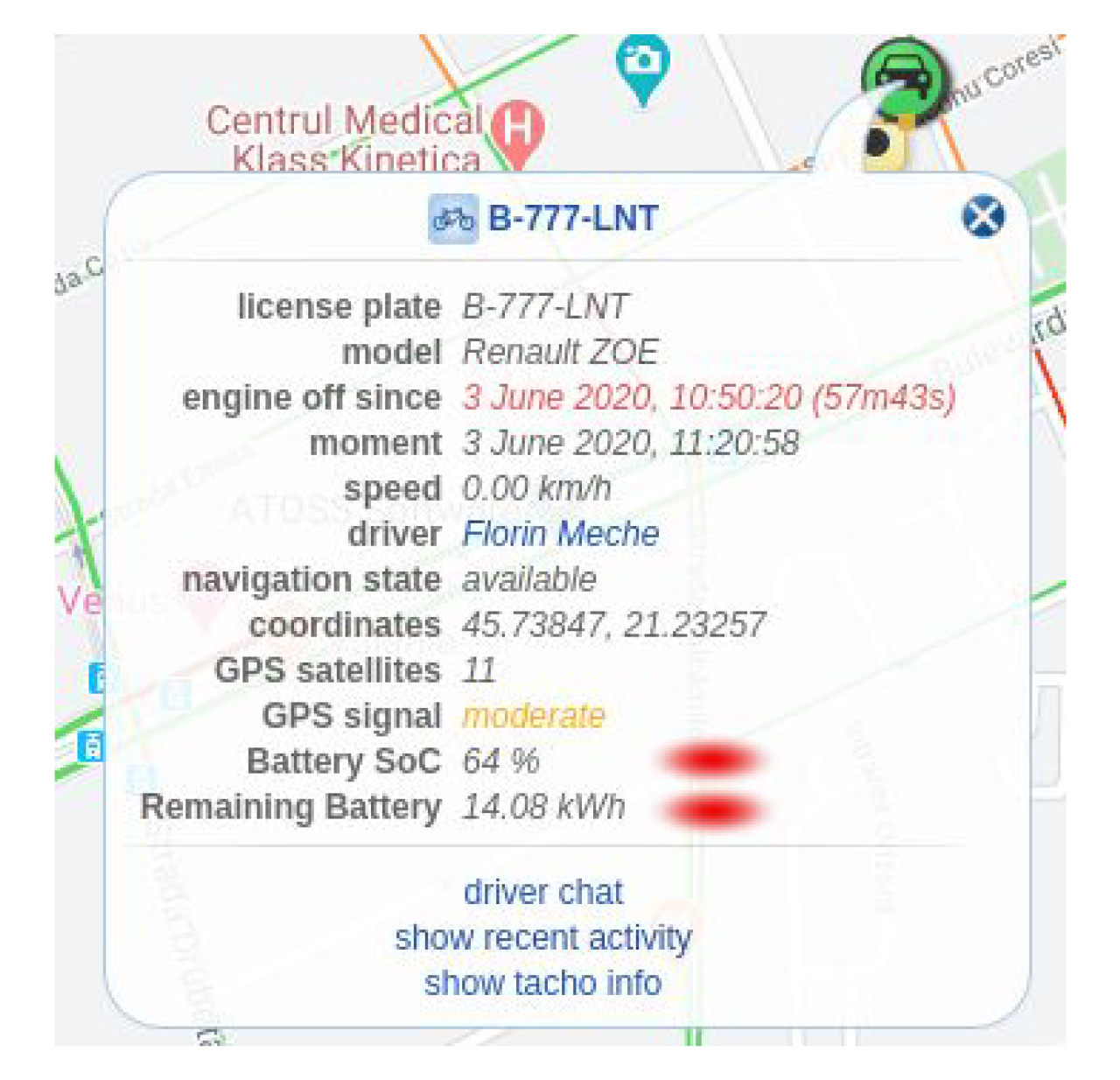 dezvoltare aplicatie flota auto localizare