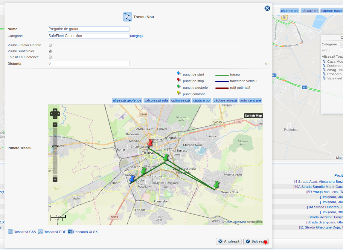 comunicare soferi dispecer destinatii multiple safeconnect, safefleet