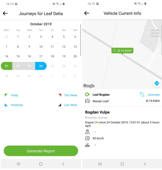 fligo generare raport, safefleet