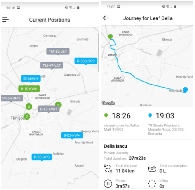 fligo - pozitii curente flote auto, safefleet
