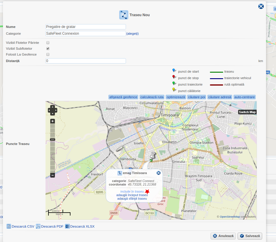comunicare soferi traseu, safefleet