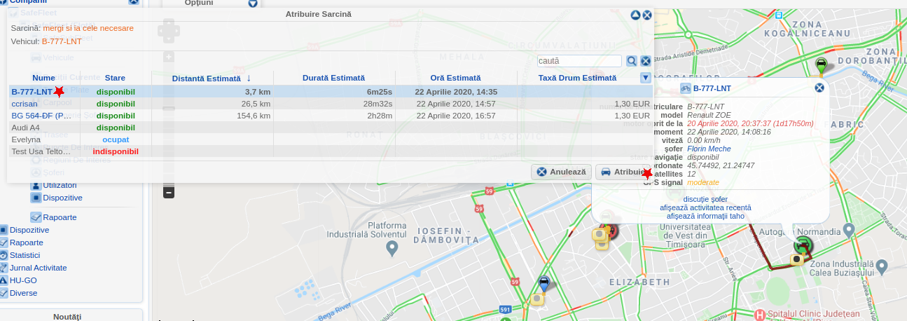 safeconnect aplicatie comunicare soferi, safefleet