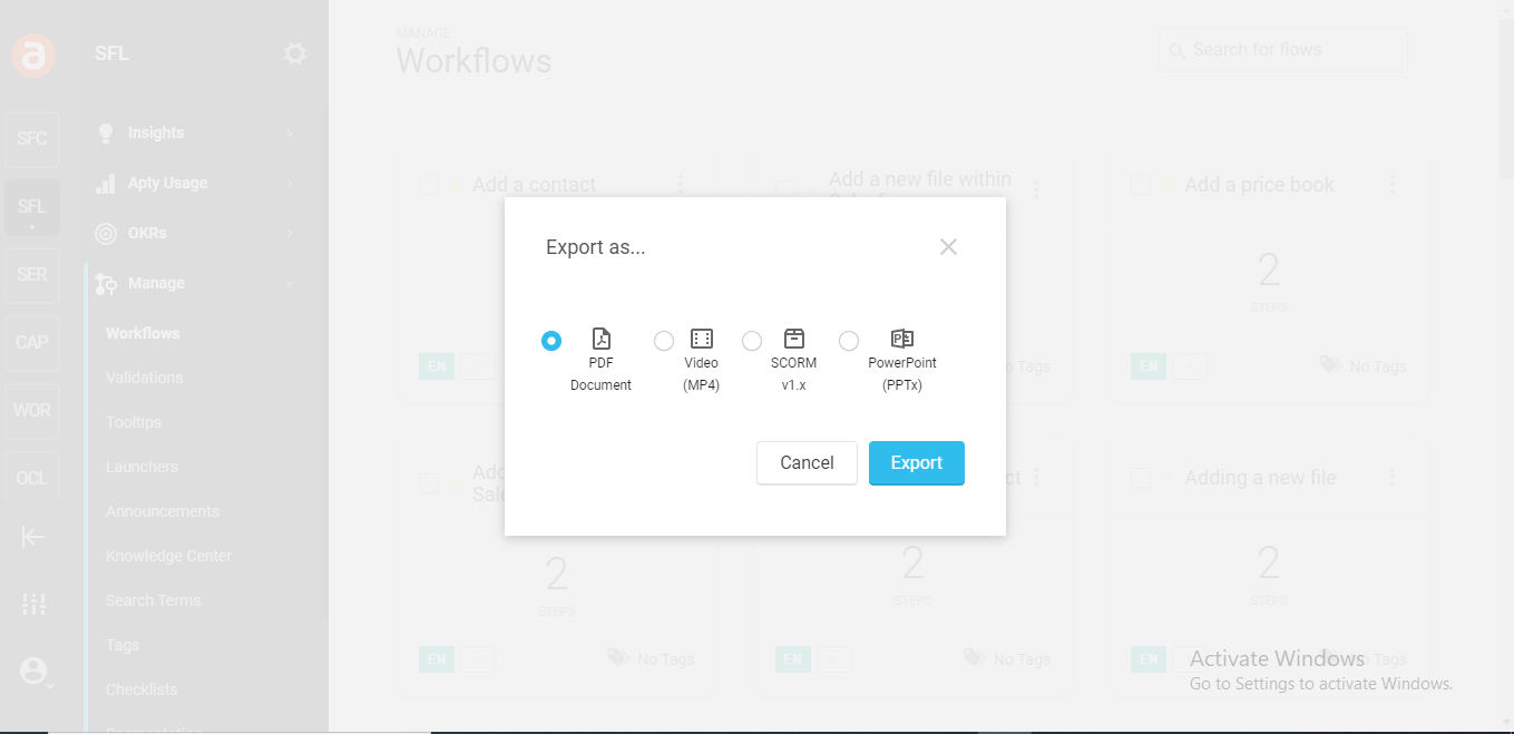 Export File in Any format
