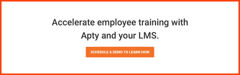 Accelerate employee training with Apty and your LMS.  