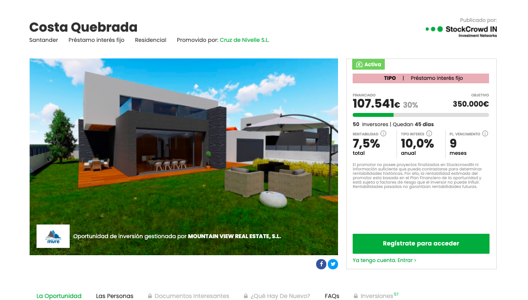 Chalet con jardín 