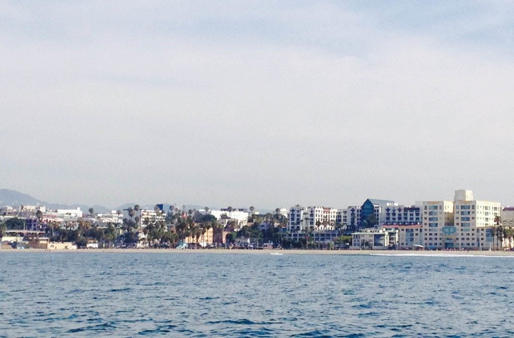 View of Santa Monica from the water