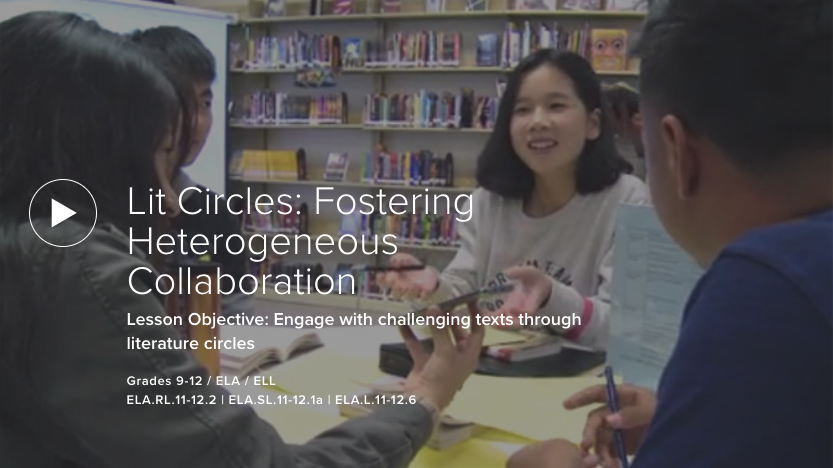 VIDEO: Lit Circles: Fostering Heterogeneous Collaboration