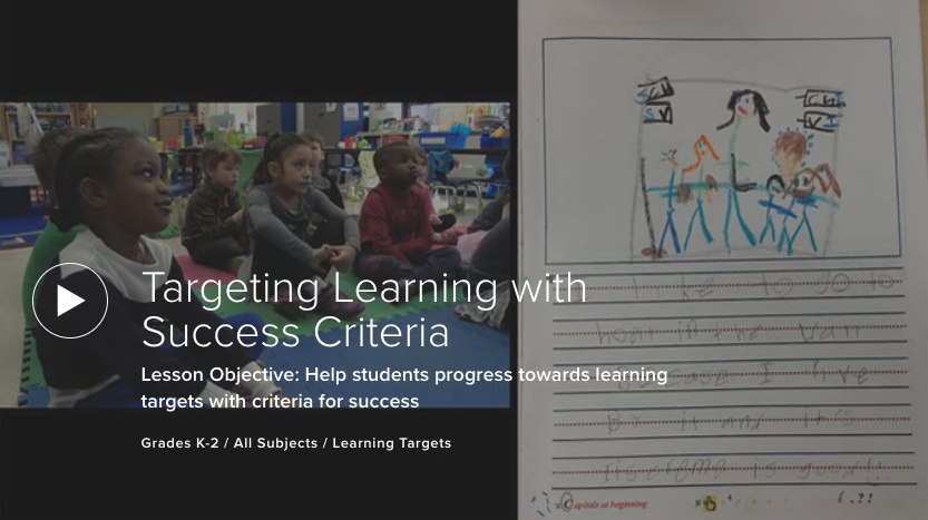 Targeting Learning with Success Criteria