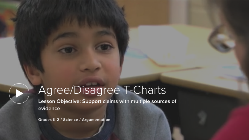 Agree/Disagree T-Charts