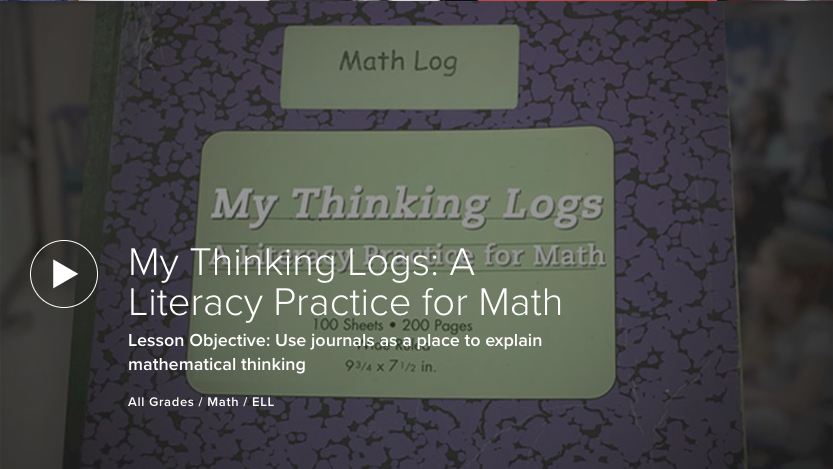 My Thinking Logs: A Literacy Practice for Math