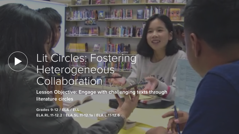 Lit Circles: Fostering Heterogeneous Collaboration