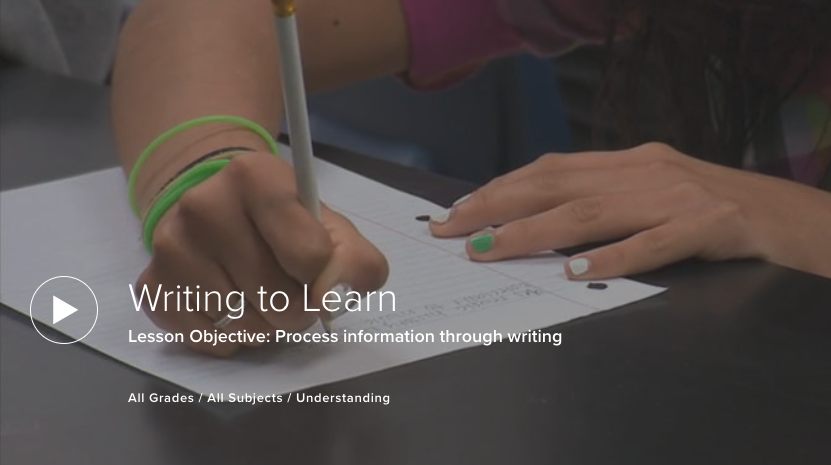  Writing to Learn