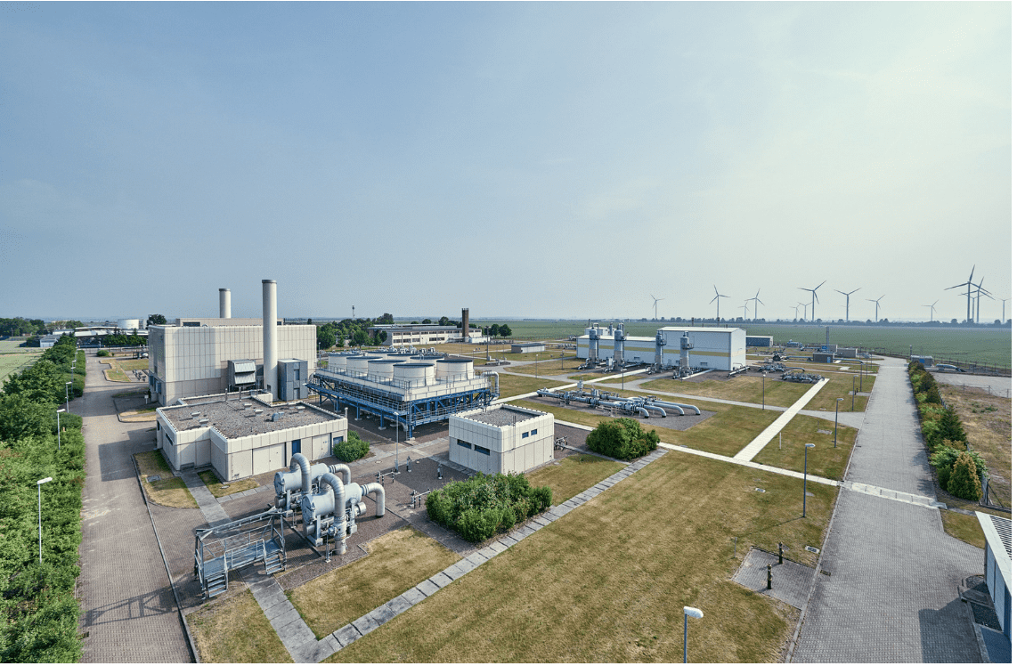 The world's first underground hydrogen storage facility is being built in Bad Lauchstädt. Foto:VNG