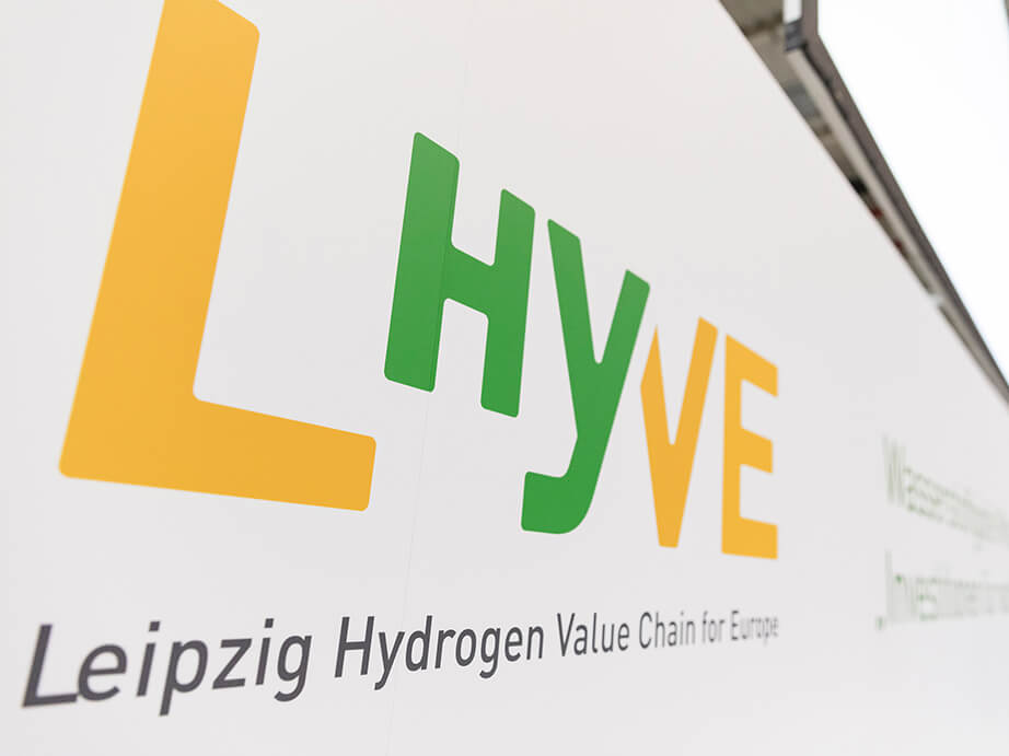 LHYVE Leipzig Hydrogen Value Chain yellow green logo
