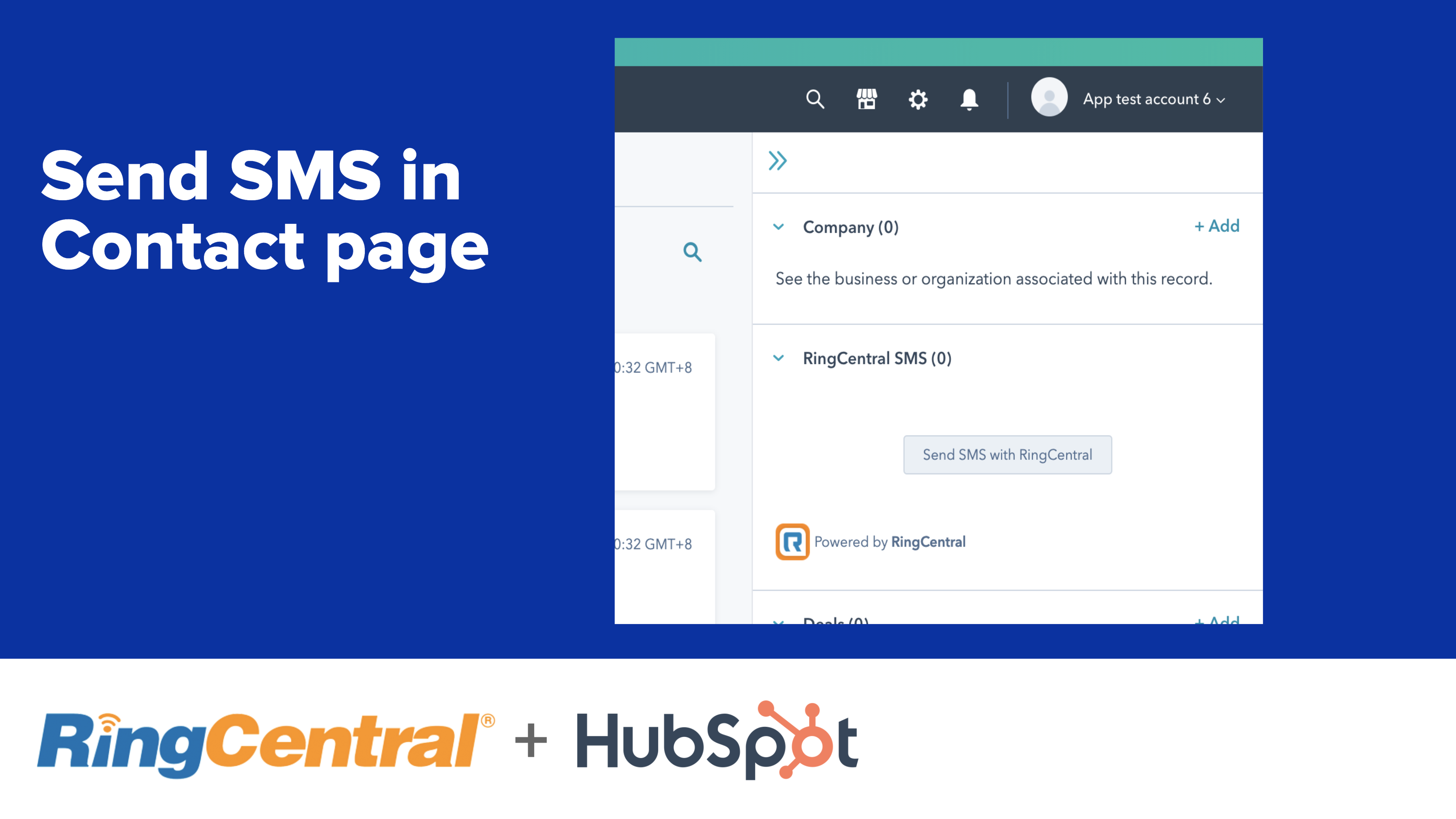 Ringcentral Labsとhubspotの連携 今すぐ接続