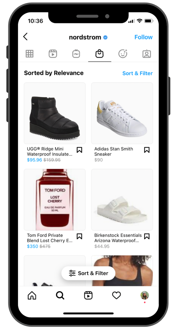 Instagram Business account: add products, users can shop and purchase directly in the app