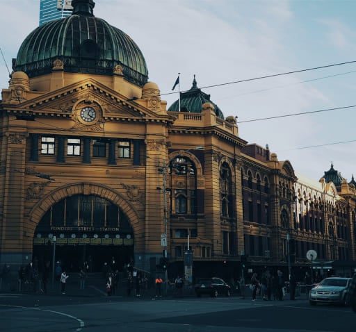 Study English in Melbourne, view of the Melbourne Central Railway Station