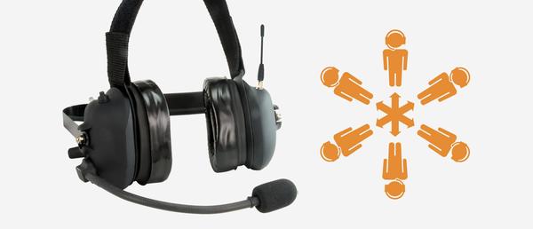 Auriculares de comunicaciones en equipo