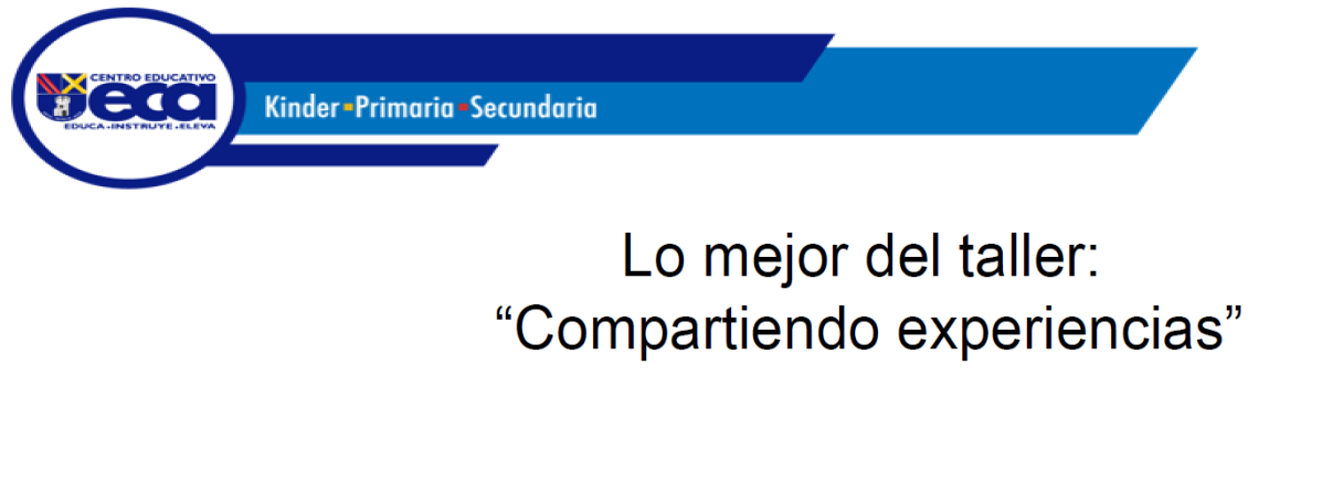 Lo mejor del taller "Compartiendo experiencias" del Departamento de Psicopedagogía