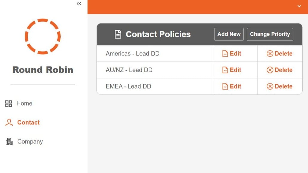 Create multiple Contact and Company policies for each situation