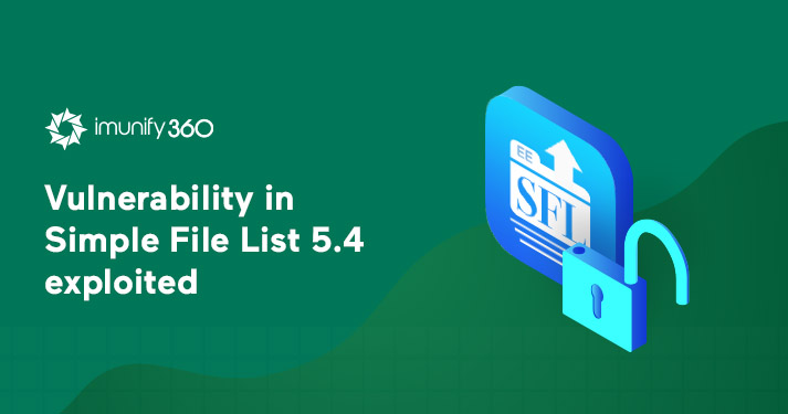 Vulnerability in Simple File List 5.4 exploited